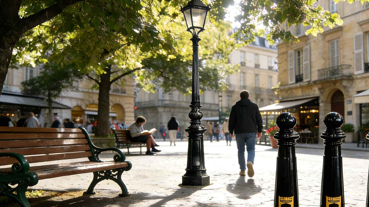 Комплексные городские решения: Фонари, Барьеры, Скамейки